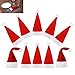Nuluxi Sombrero de Santa Cubiertos Bolsas Gorras de Navidad Cubiertos Tenedor Mesa Vajillas Bolsas Cena Santa para Decoración de Mesa Gorro navideño Gorros de Santa para Navidad Cena Mesa(10 Piezas)