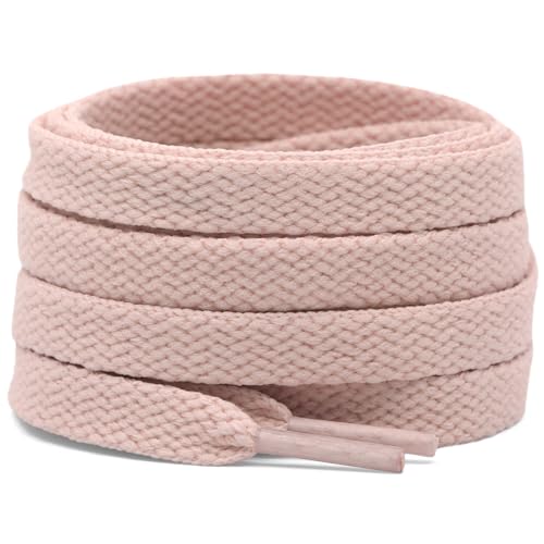 Image of DELELE 2 Pair Super Quality 24 Colors Flat Shoe laces 5 /16 inch Wide Shoelaces for Athletic Running Sneakers Shoes Boot Strings