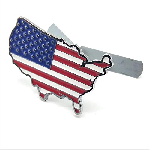 Image of 1 Piece 8X5cm Personalized American USA Flag Logo for Car Front Grille Generic US Emblem Badge Metal Including Screws