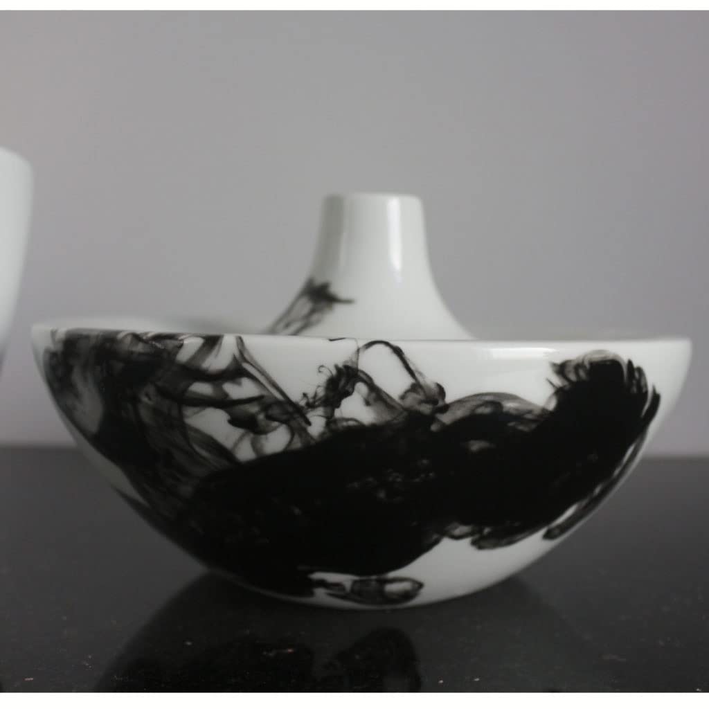 Vase à Fleurs Vase en céramique d'encre Moderne Maison Salon entrée Arrangement de Fleurs décoration Bureau étude Chinoise Zen