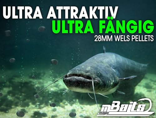 Magic Baits 4 Kg Wels Pellets mit Eimer Catfish Pellets Giant Halibut Pellet Wallerpellets Welsköder Waller Angeln – Bild 4