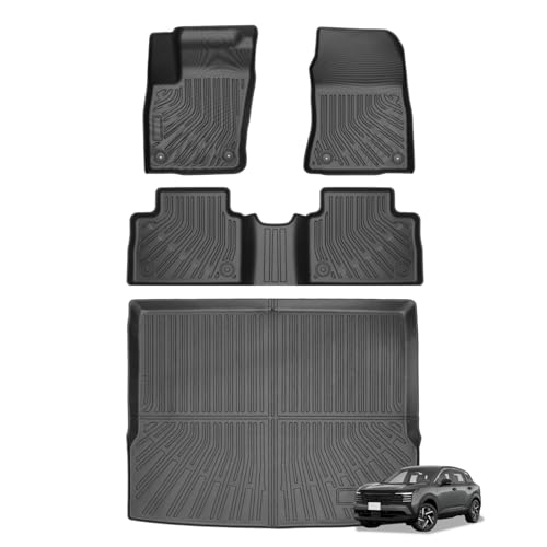 Joruoo-Floor Mats & Cargo Liner for 2025-2026 Nissan Kicks TPE Car Floor Mats All-Weather Waterproof Heavy Duty Floor Liners Custom Fit for Kicks Accessories Automotive