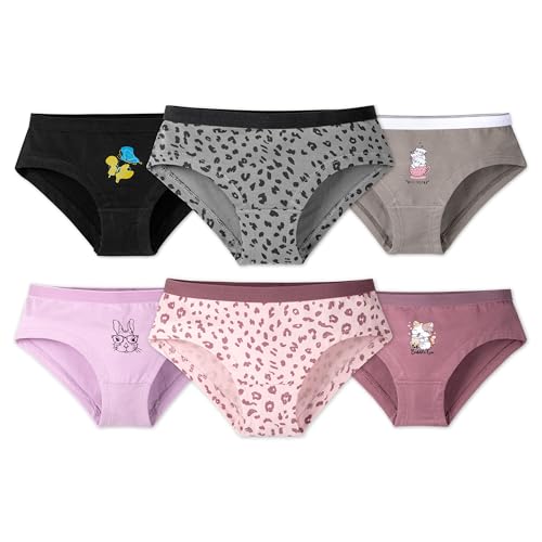 Image of ARIEL Girls Cotton Multicolor Panties (Pack of 6)