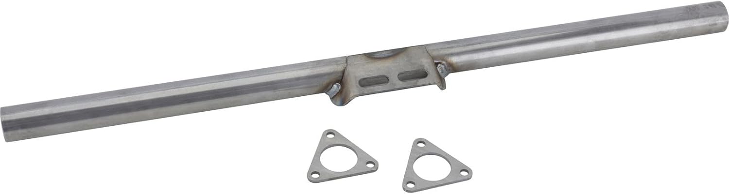 Speedway Motors Universal Tubular Transmission Crossmember Kit Straight Mount Heavy Duty 1-3/4 Inch Steel Fits GM Ford Mopar Manual Automatic Frames Up to 38 Inches