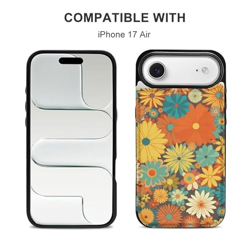 Coque de téléphone portable fine iPhone 17 antichoc fleur - 5