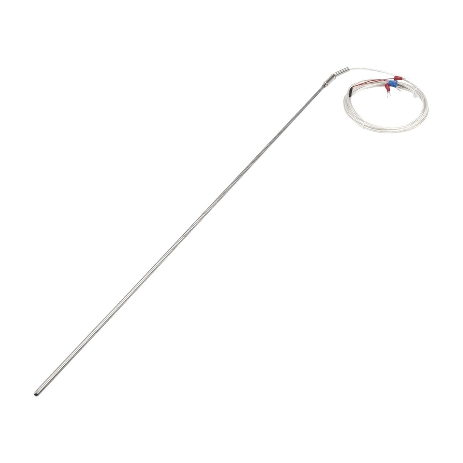 PT100 Typ 4 Drähte 2 m Kabel 500 mm 316L Edelstahl flexible Sonde ummantelter RTD-Temperatursensor(A 6mm diameter)