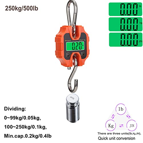 Báscula colgante digital portátil 250 kg miniatura 2