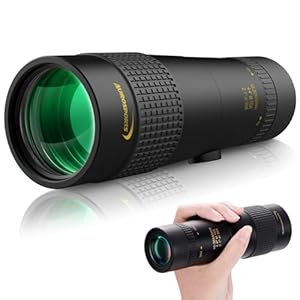 Aurosports 10-30x40 Zoom Monokular Teleskop Erwachsene, Bak4 Prisma Dual Fokus Fernrohr Kompakt Monokulare für Wildtiere Vogelbeobachtung Wandern Jagd Camping,Geschenke für Männer
