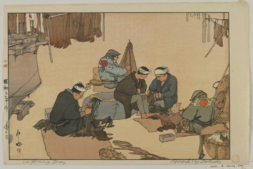 Art Tableau un jour de printemps Hiroshi Yoshida pour un salon zen unique