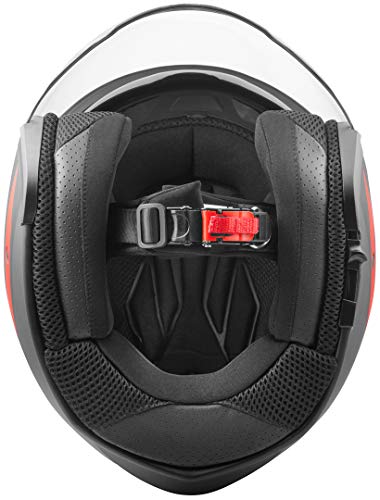 Bogotto V586 Detri Casco Jet (Black Matt/Red,XS)