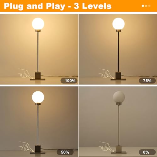 Lámpara de Mesa Táctil Plateada Dimmable Pack 2 miniatura 5
