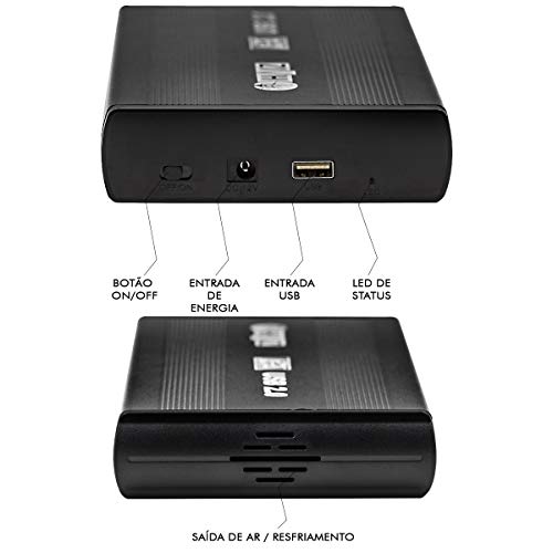 Case Gaveta Externa Hd 3.5 Polegadas Externo Usb 2.0 Sata