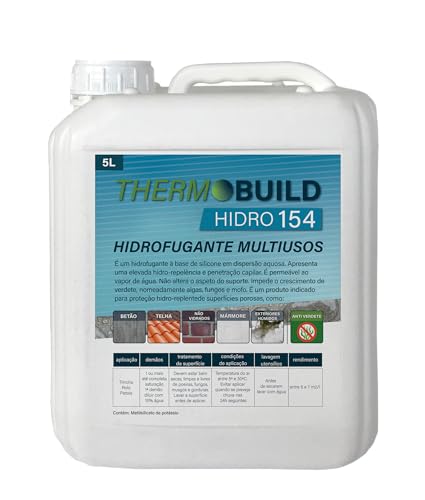 Thermobuild Hidro 154 - Hidrofugante multiusos (5 litros)