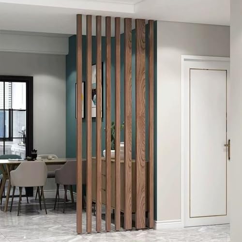 Écran d'intimité à lattes métalliques pour séparation de pièce maison - 7