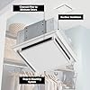 Broan-Nutone 682 Duct-Free Ventilation Fan, White Square Ceiling or Wall Exhaust Fan with Plastic Grille