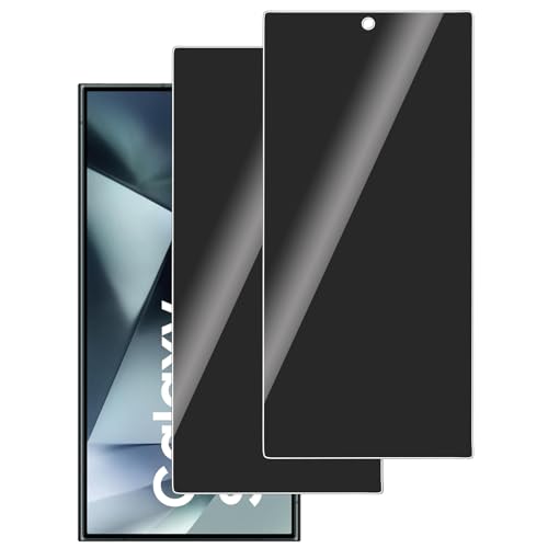 LERINNA 2 Stück für Panzerglas Privatbildschirm für Samsung Galaxy S24 Ultra, Anti-Spy,9H Härte temperglas, Anti-Kratzen...