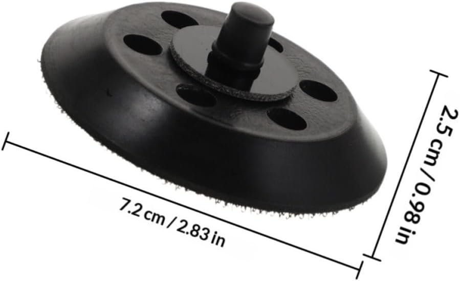 2pcs Car Polishing Backing Plates for Drill and Sandpaper Machines, 3-inch 6-Hole Pu Polisher Pads, Portable Design Resistant to Damage, for Car Buffing and Polishing Tasks