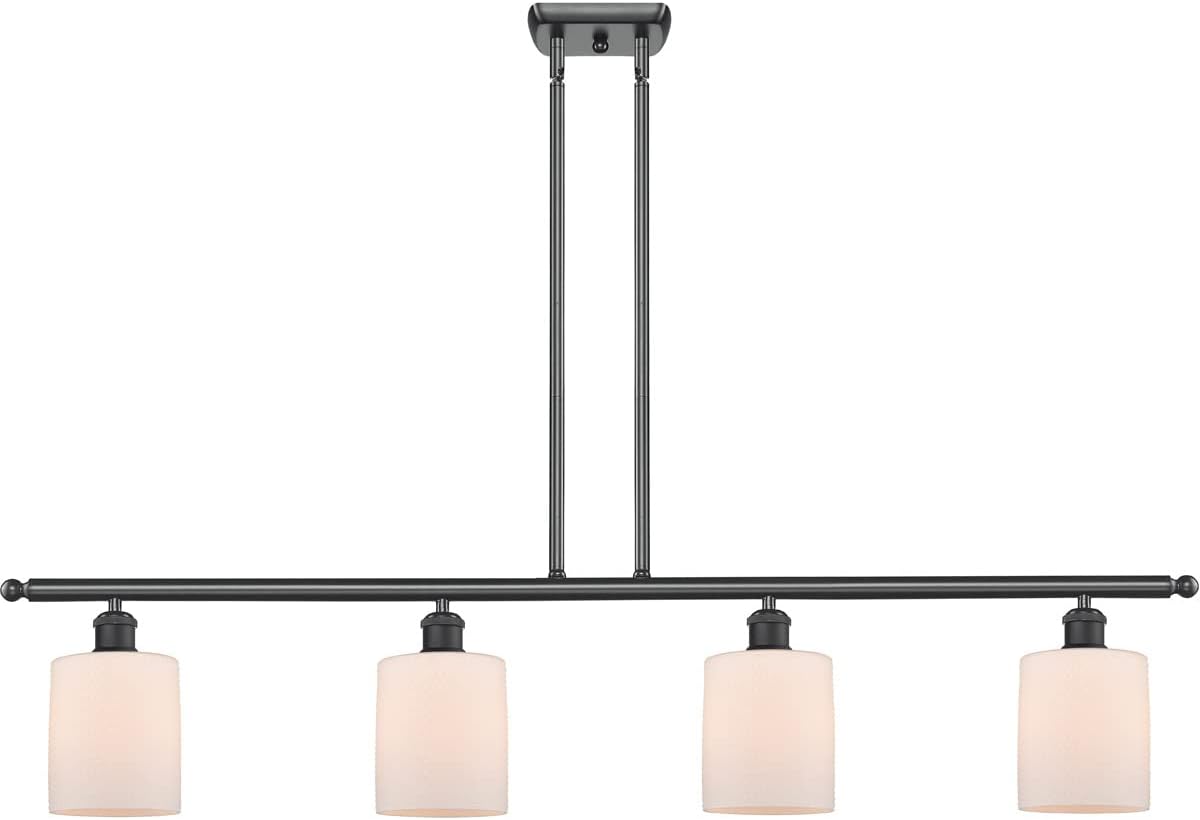Innovations 516-4I-BK-G111-LED 4 Island Light Vintage Dimmable LED, Matte Black