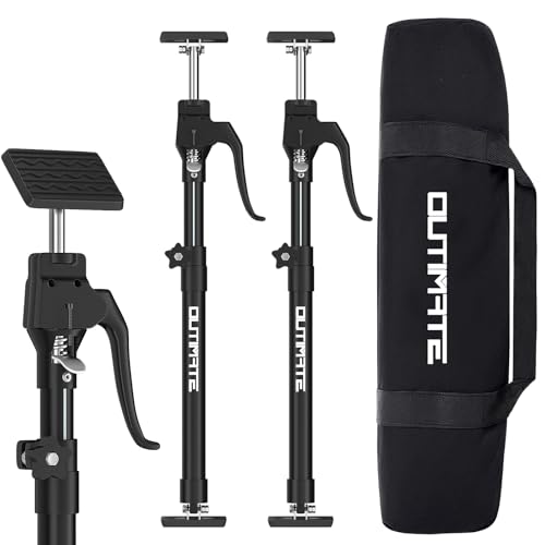 OUTIMATE Third Hand Support Pole Heavy Duty Cabinet Jacks for Installing Cabinets with 200 LBS Capacity and Expand from 60 to 115 CM 2-PC