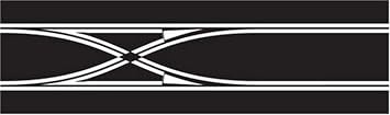 Scalextric C7036 Digital Track Straight Lane Change 20.5 inches , Black, Large
