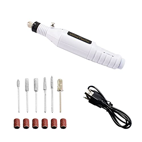 Lotatheta Taladros de uñas eléctricos Kit de lima de uñas Manicura Pedicura Pulido Filer portátil para uñas acrílicas Cover