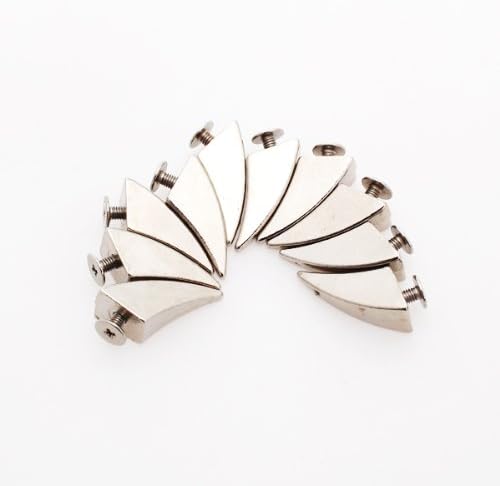 50Pcs Dragon Claw Spikes Studs Metal Screw-Back for DIY Leather Craft Jewelry Making Accessories, Punk Goth Biker Fashion Studs