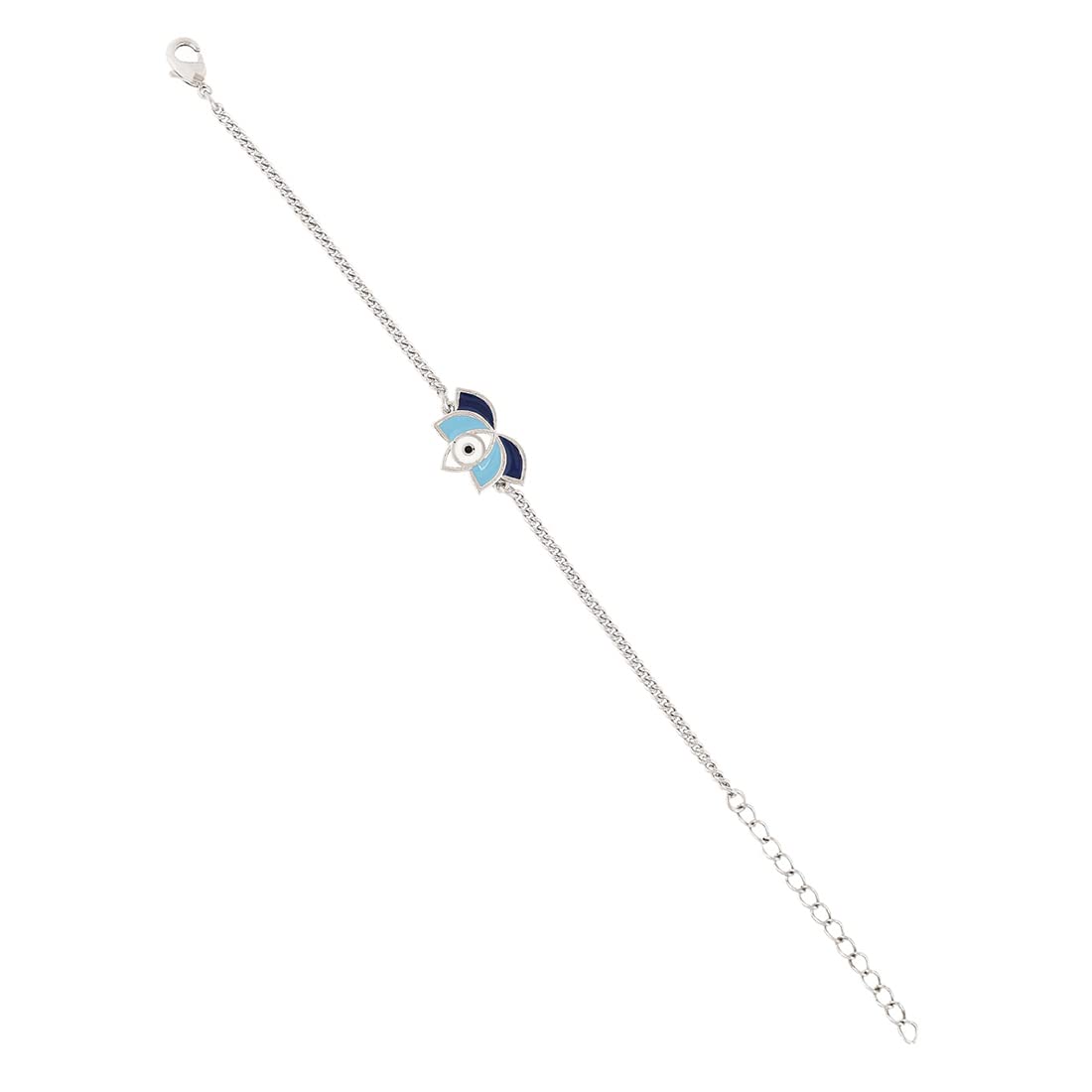 VOYLLA Evil Eye Lotus Motif With Elegant Silver Chain Bracelet (B0C3LXTZGV) Amazon Price History, Amazon Price Tracker