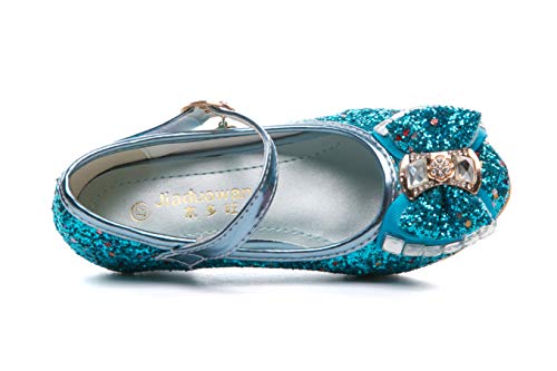 Girl's Adorable Sparkle Mary Jane Shoes Low Heel Wedding Party Princess Dress Pumps Shoes for Kids4