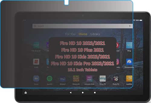 Image of Privacy Anti Peep Matte Screen Guard Compatible With Amazon Fire HD10 Plus 2021 & Fire HD10 2021 & HD10 Kids 2021 & HD10 Kids Pro 2021 /2023 Tab (10.1 Inch Tablet) Screen Protector