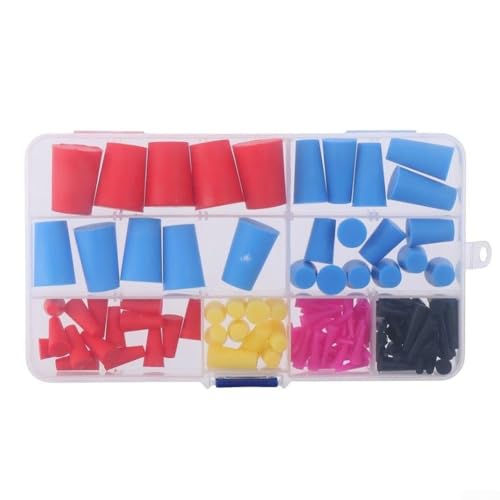 110 tapones cónicos de goma, para agujeros, pulverización, revestimiento y protección de pintura, para agujeros de varios tamaños