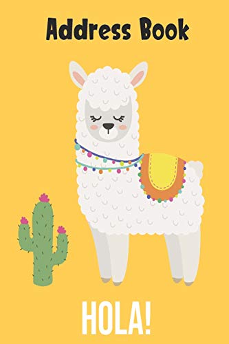Hola Address Book: Cute Llama Cover Address Book with Alphabetical Organizer, Names, Addresses, Birthday, Phone, Work, Email and Notes (Address Book 6x9) image 3