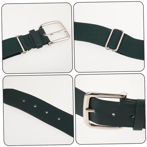 Baseball Belt Elastic Unisex Adjustable Waist Belt Pu Leather for Sports3