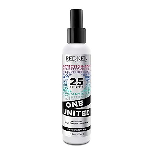Soin Sans Rinçage Tout en Un One United Redken | Soin Multi-Bénéfices | Spray Thermo-Protecteur | Tous Types de Cheveux | Sans Paraben | 150 ml