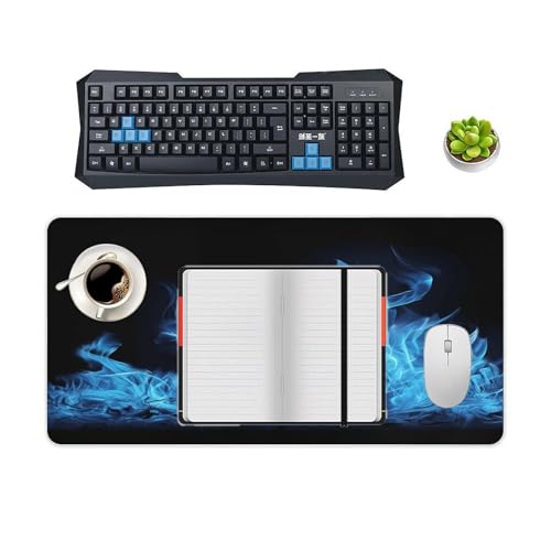 Blue Flame Desk Pad Grande de Goma 60x30 cm miniatura 4