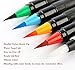 Watercolor Brush Pens Lettering Calligraphy 20 Colors, Calligraphy Pens Painting Markers Flexible, Dual Brush Maker Pens with 1 Refillable Water for Beginners, Painters and Artists (20+1)