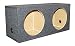 NEW Q-POWER 12" Dual Sealed Car Subwoofer Sub Box Enclosure | 32 x 14.25 x 12.25
