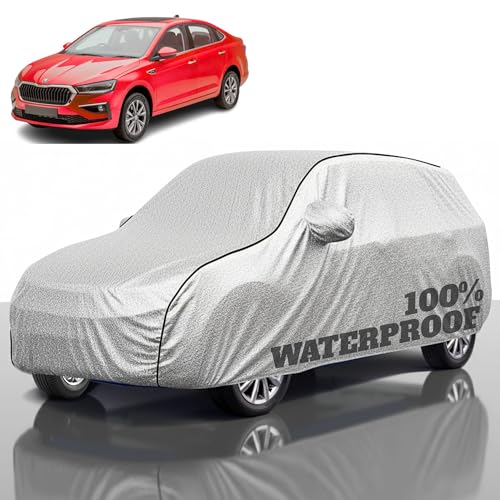 Image of Premium Polyester Car Cover Triber All-Weather Protection from Rain, Dust & Sun | UV Resistant Fabric | Full Body Secure Fit for Outdoor & Indoor Parking Silver