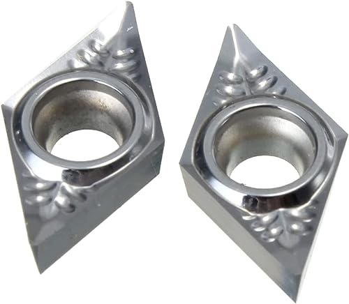 herramientas de corte para torno metalicocuchillas 10 piezas DCGT11T302 DCGT11T304 DCGT11T308 DCGT32.51 AK H01 hoja de aluminio torno de madera herramienta de torneado CNC for aluminio (tamaño DCGT11T