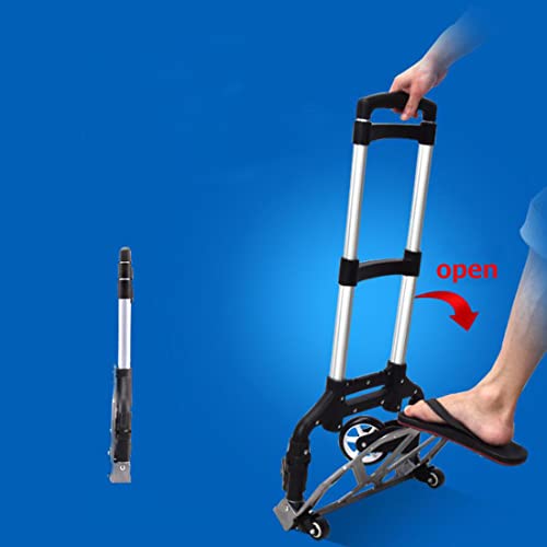 Carretilla plegable de mano de aluminio portátil miniatura 6