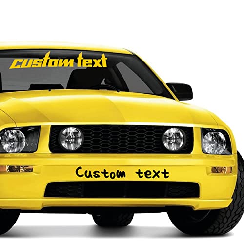 Design Your Own Custom Vinyl Name Sticker - Personalized Yeti Lettering Jdm Automotive Windshield Graphic - Car Window Decal For Customization - Custom Door Decals And More #TOP18