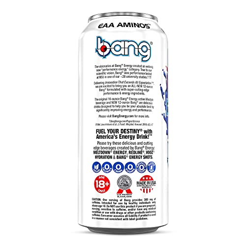 Bang Energy Drinks 6, 16 Ounce Cans