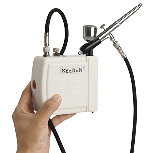 MEEDEN Airbrush Compressorkit: beginners Quiet Air Brush compressor voor modelschilderen, met 1,8 m luchtslang - Afbeelding 3