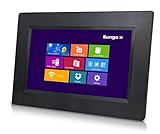 Sungale CPF708 7' Smart Wi-Fi Cloud Digital Photo Frame with Touch Screen Operation, Free Cloud Storage, Real-time Photos, Movie, Social Media, Browser, All apps