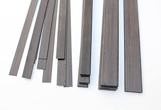 Carbon Fiber Sheet Diameter 0.5 0.6 0.8 1 1.2 2 3 4 x 3 4 5 6 7 10 12 15 20MM (Carbon Plate,Carbon Fiber Board,Carbon Fiber Laminate, Carbon Fiber Sheet,CFRP Plate,Carbon Fiber Strip) (6pcs 1 X 5mm)