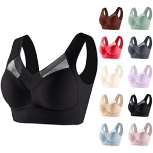 Womens Seamless Bra No Underwire Comfy Push Up Bras Buttery Soft Wireless Lace Bras Full Coverage Everyday Bras