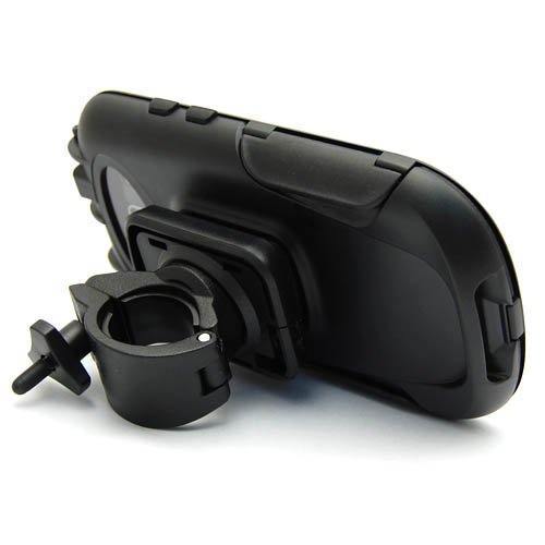 Heavy Duty Weather Proof Sport Motorcycle Bike Handlebar Mount Holder Hard Shell Case Compatible For Samsung Galaxy S3 / S Iii (I9300, I515, I747, L710) #TOP2
