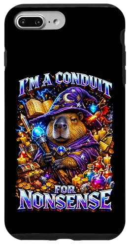 I'm A Conduit for Nansense Capybara Wizard RPG Meme �X�}�z�P�[�X iPhone 7 Plus/8 Plus �p