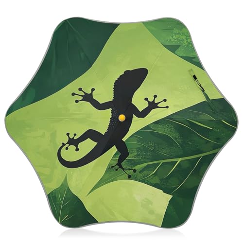 Parapluie fille vert feuille unisexe enfant protection solaire UV