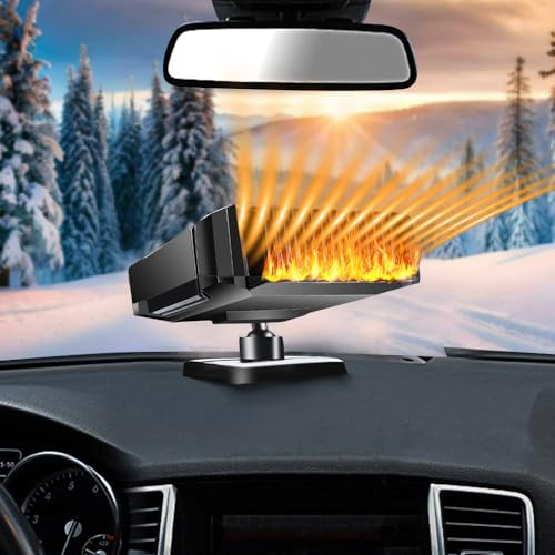 Maso MTX 7.0 Car Portable Heater 12/24V Car Heater 150W Car Heater Windshield Defroster 2 In 1 Cigarette Lighter Heater thumb #1