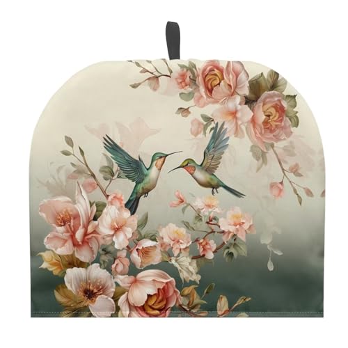 HELLHERO Hummingbird Tea Cosy for Teapot Cozies Insulated Tea Cozy Portable Kettle Cover Breakfast Pot Cosies for Home Kitchen Office Holiday Party